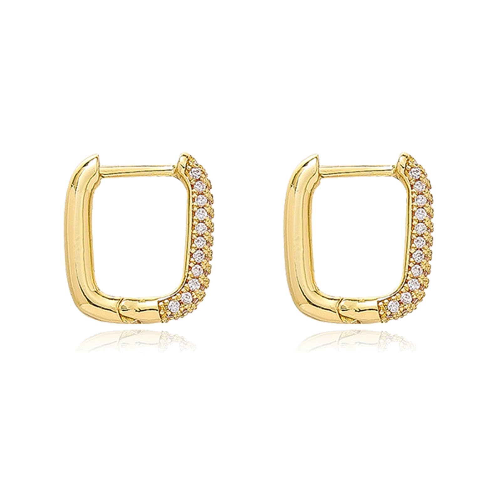 14K Gold Plated Small Huggie Hoop Earrings for Women - Hypoallergenic Lightweight Cartilage Piercing Cuff - Perfect for Everyday Wear, Date Nights & Special Occasions