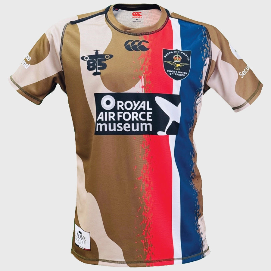 Canterbury RAF Camo 7s Replica Rugby Shirt - Authentic Rugby Jersey for Fans & Players - Perfect for Matches, Training & Casual Wear