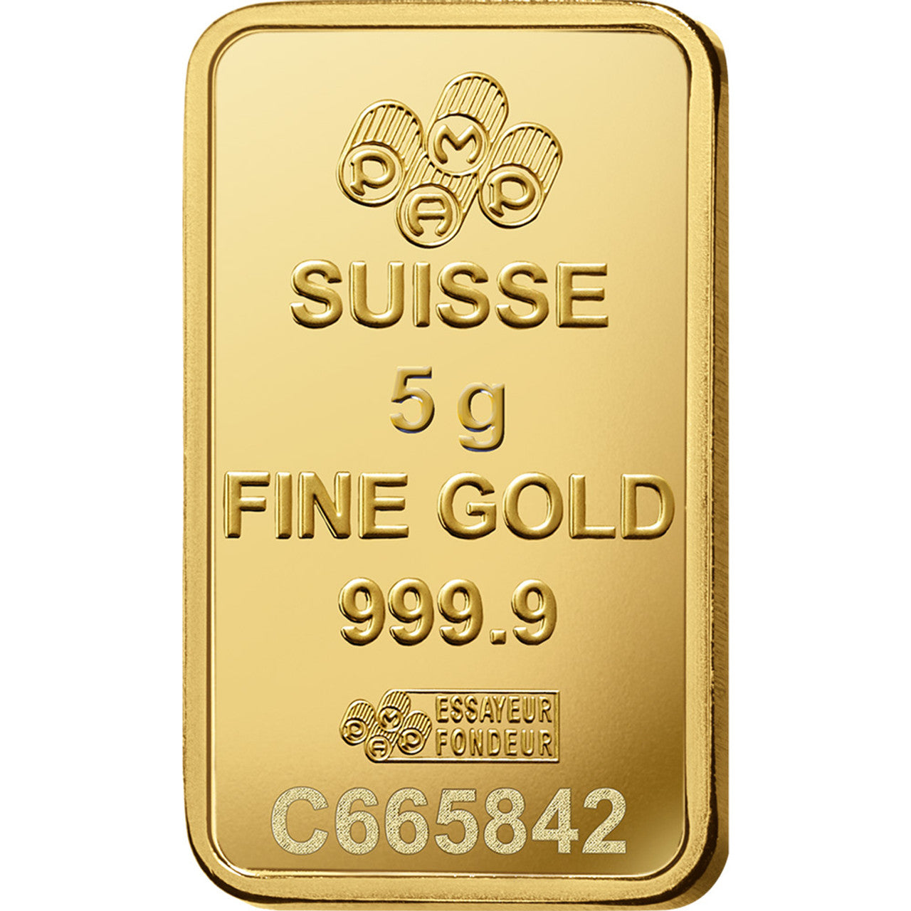 5 Gram Pamp Suisse Gold Bar Rope Bezel Necklace - 24K Pure Gold Pendant for Women, Luxury Jewelry Gift for Her, Perfect for Parties, Weddings & Special Occasions