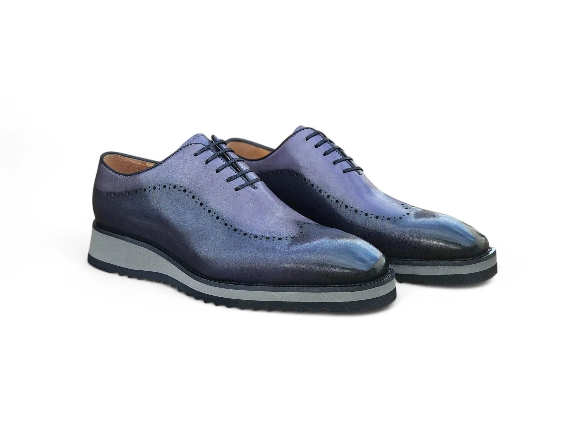 Men's Two-Tone Oxford Dress Shoes with Lightweight Comfort Sole - Perfect for Business, Office & Formal Occasions