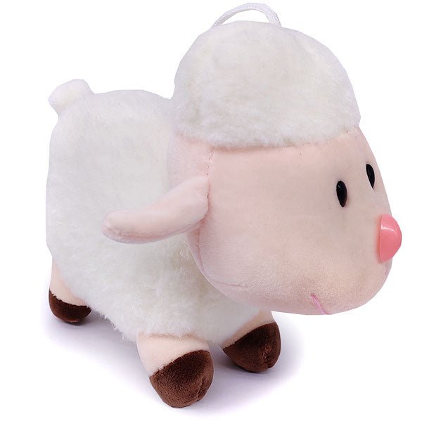 Adorable Hanging Baby Sheep Plush Toy - Soft Cream White Stuffed Animal for Nursery Decor, Baby Shower Gift & Kids Room Accessories