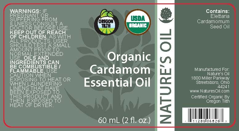 Best Pure Certified Organic Cardamom Essential Oil - 60ml Therapeutic Grade for Aromatherapy, Massage & Relaxation