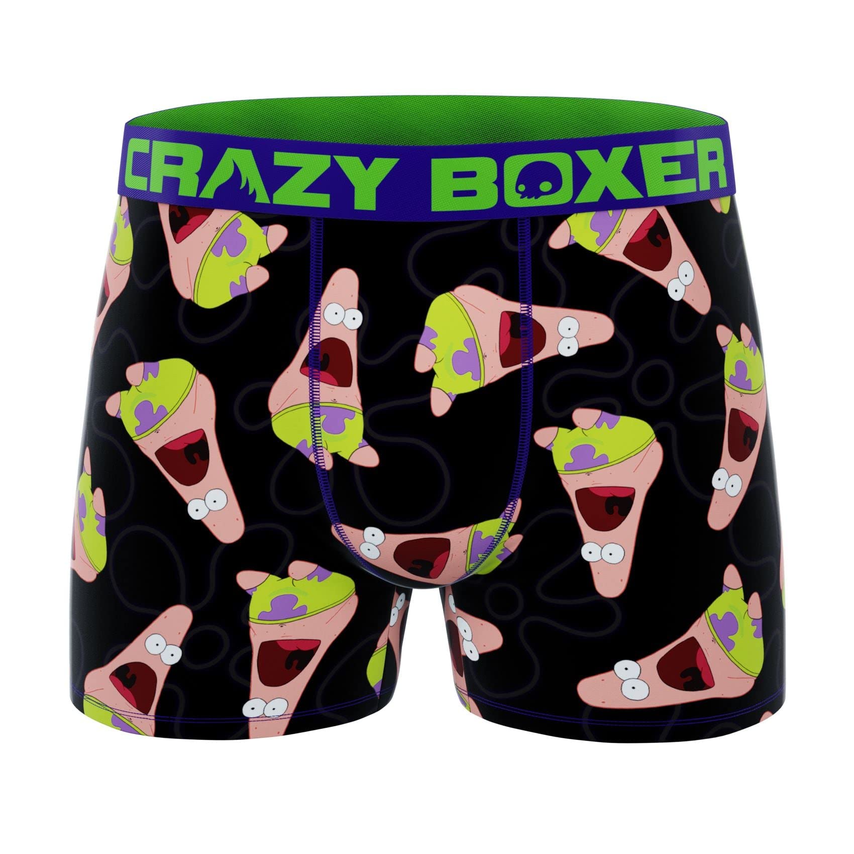 **SpongeBob Patrick Men's Boxer Briefs - Soft Cotton Underwear for Comfort & Style - Perfect for Sleep, Lounge & Everyday Wear**