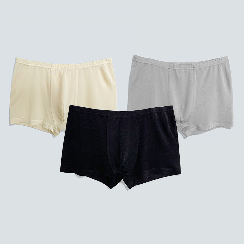 3 Pack Soft & Breathable Men's Boxer Briefs - Comfortable Underwear for Daily Wear, Workout & Sleep