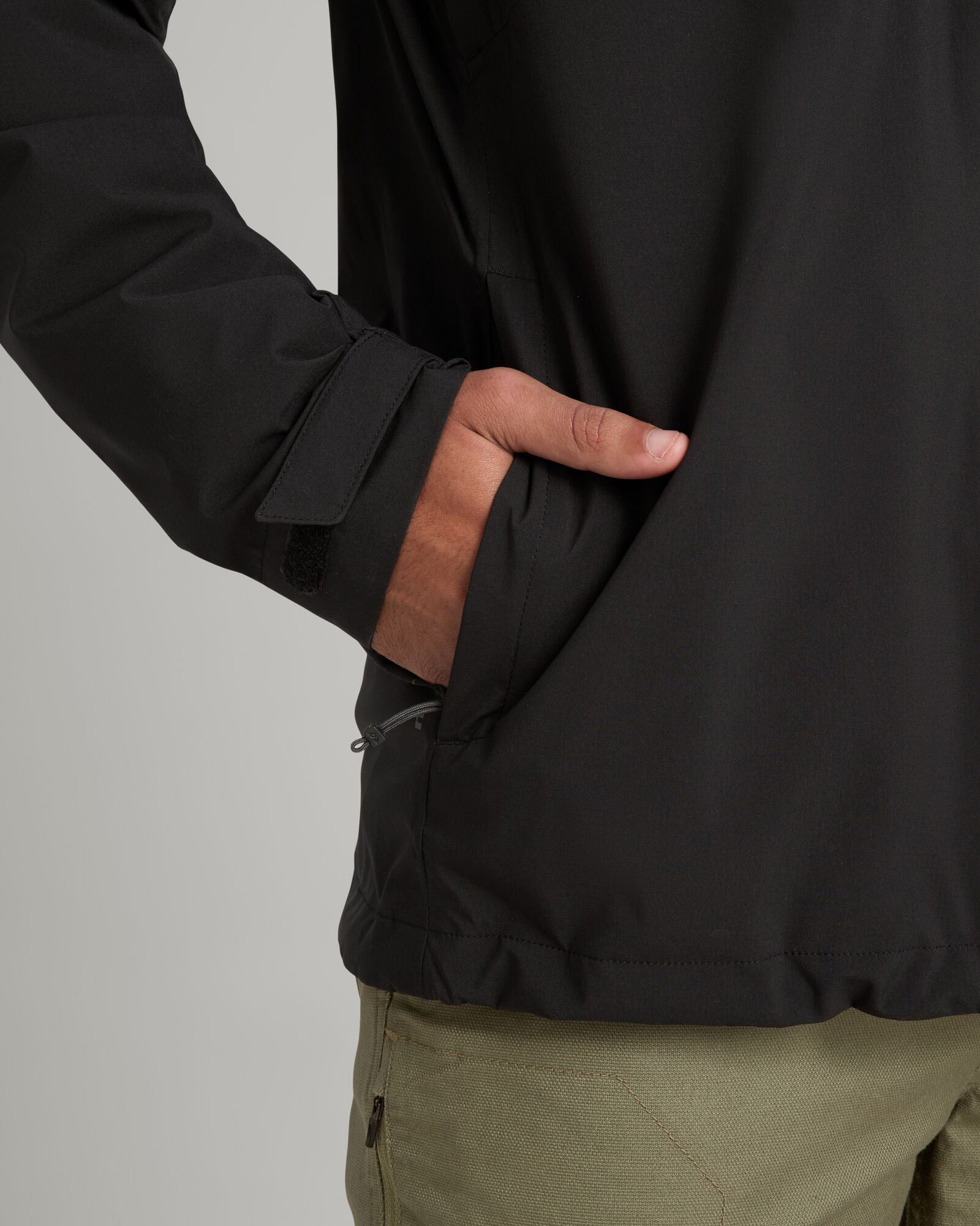 Men's Waterproof Trailhead Stretch 2.5 Layer Rain Jacket - Black Stingray Color for Hiking & Outdoor Adventures