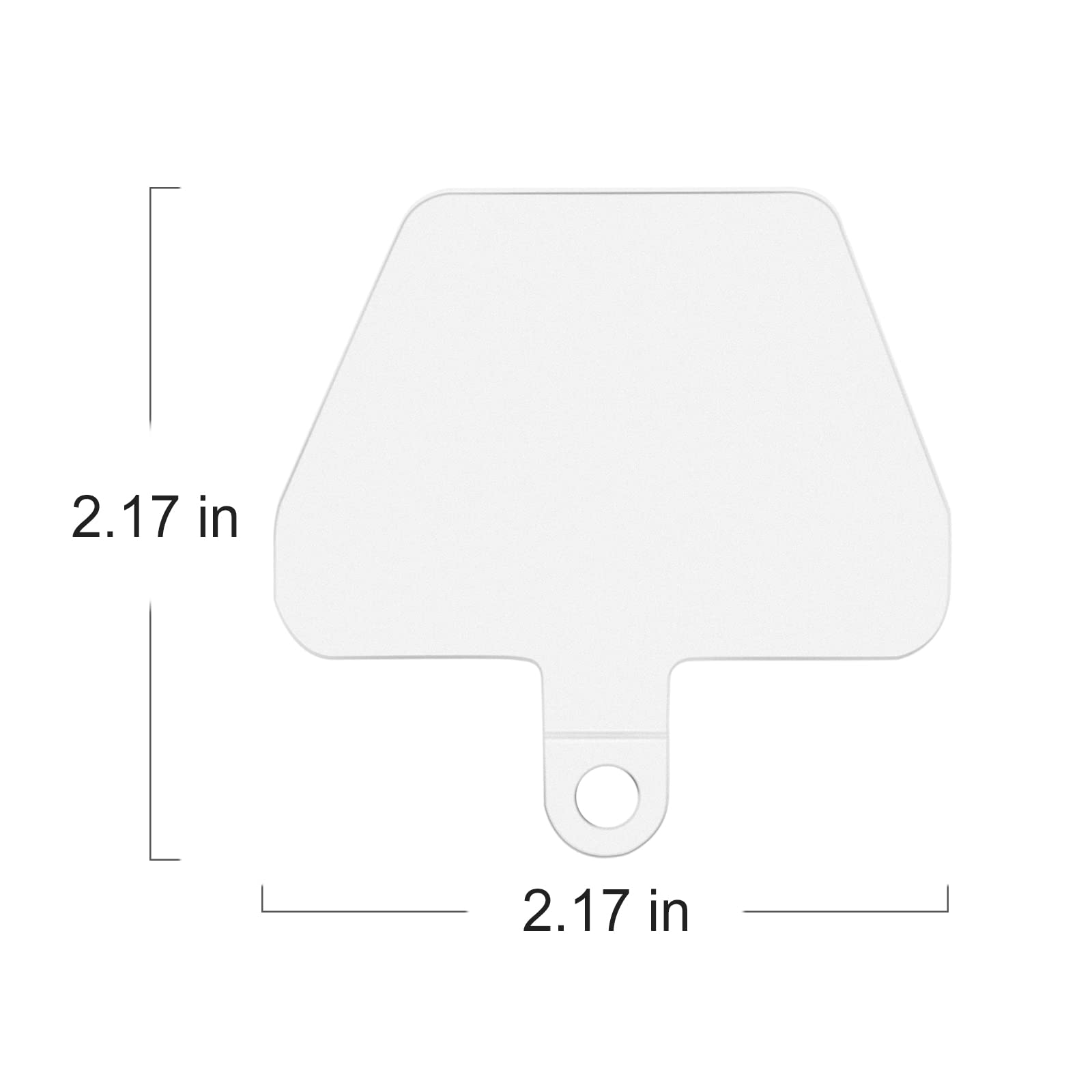 6 Pack Phone Tether Tab - Safety Lanyard Connector for Cell Phones (White) | Secure for Work & Travel