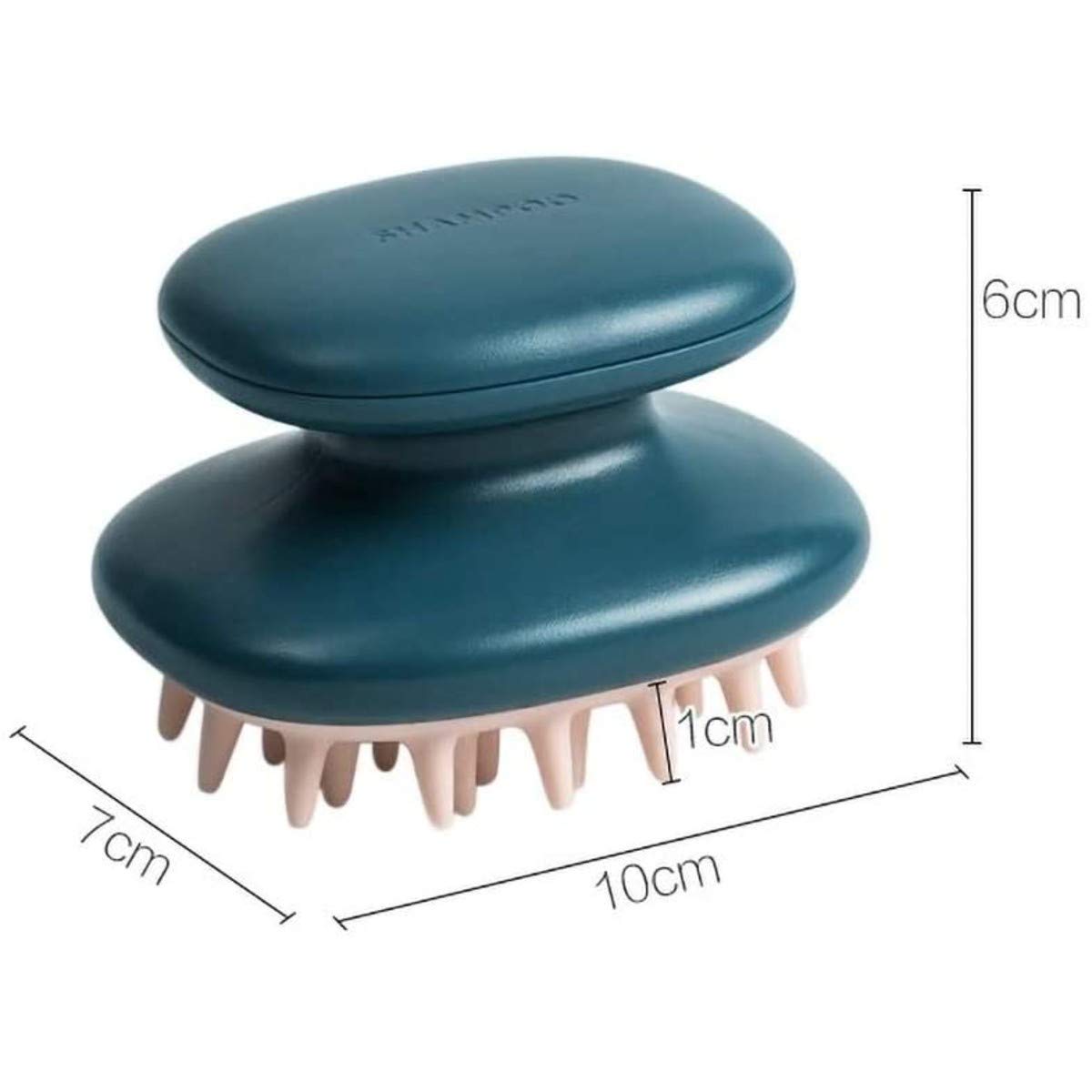 HEXONIQ® Soft Silicone Scalp Massage Shampoo Brush - Gentle Exfoliation for Dandruff Removal & Hair Growth Stimulation - Wet/Dry Hair Care for Women, Men & Pets - Relaxing Shower & Scalp Massager (Blue) - Perfect for Daily Hair Washing & Spa-Like Pampering at Home