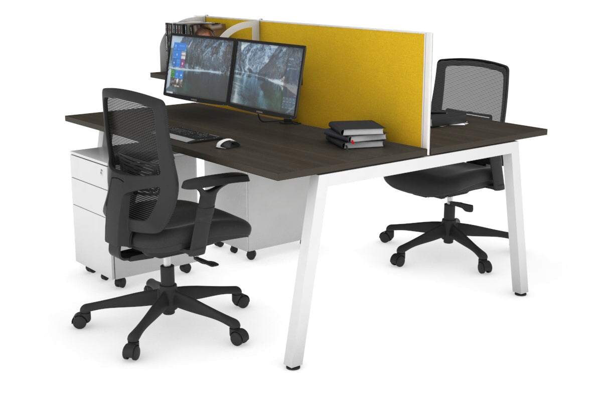2-Person Office Workstation Desk - 1800L x 700W Dimensions - Perfect for Shared Workspaces & Collaborative Office Environments