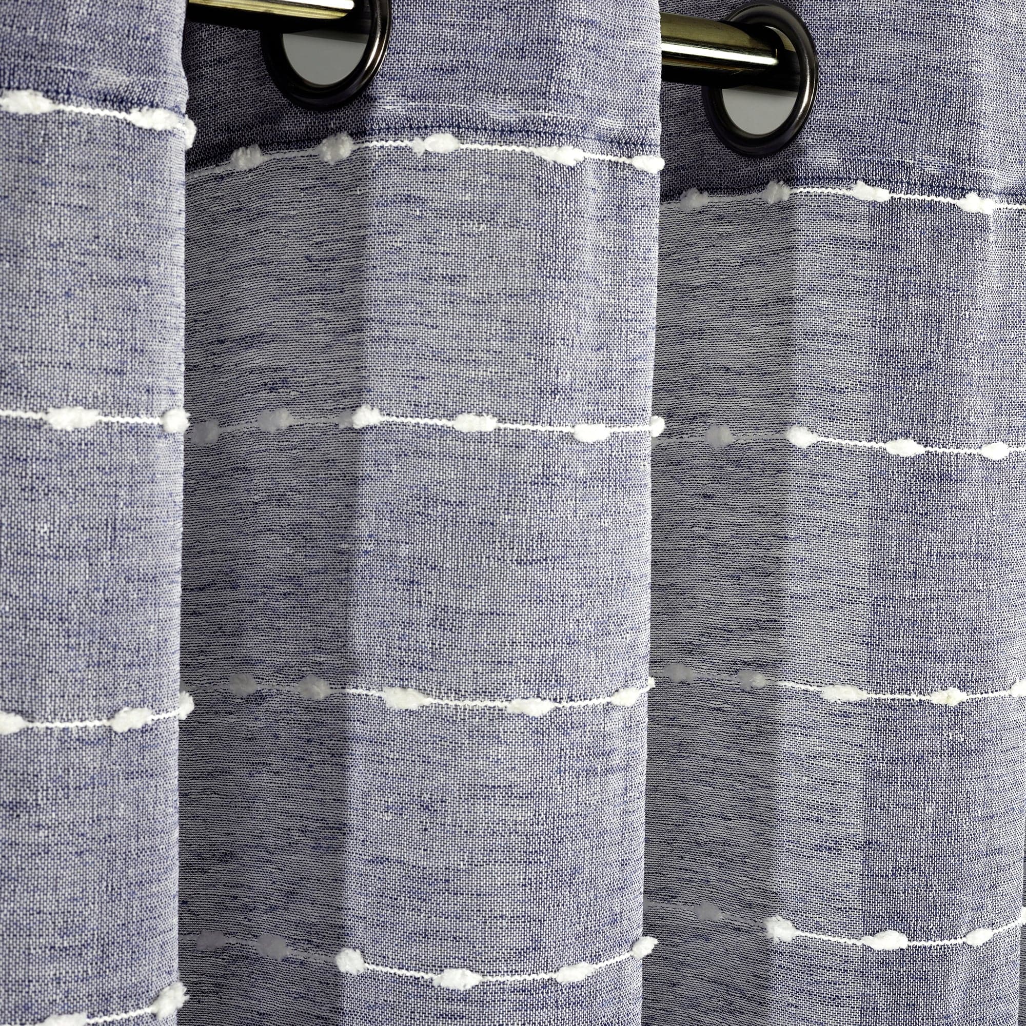 Farmhouse Style Textured Grommet Sheer Curtains - Ultra Wide Window Panels for Living Room, Bedroom & Dining Room Decor