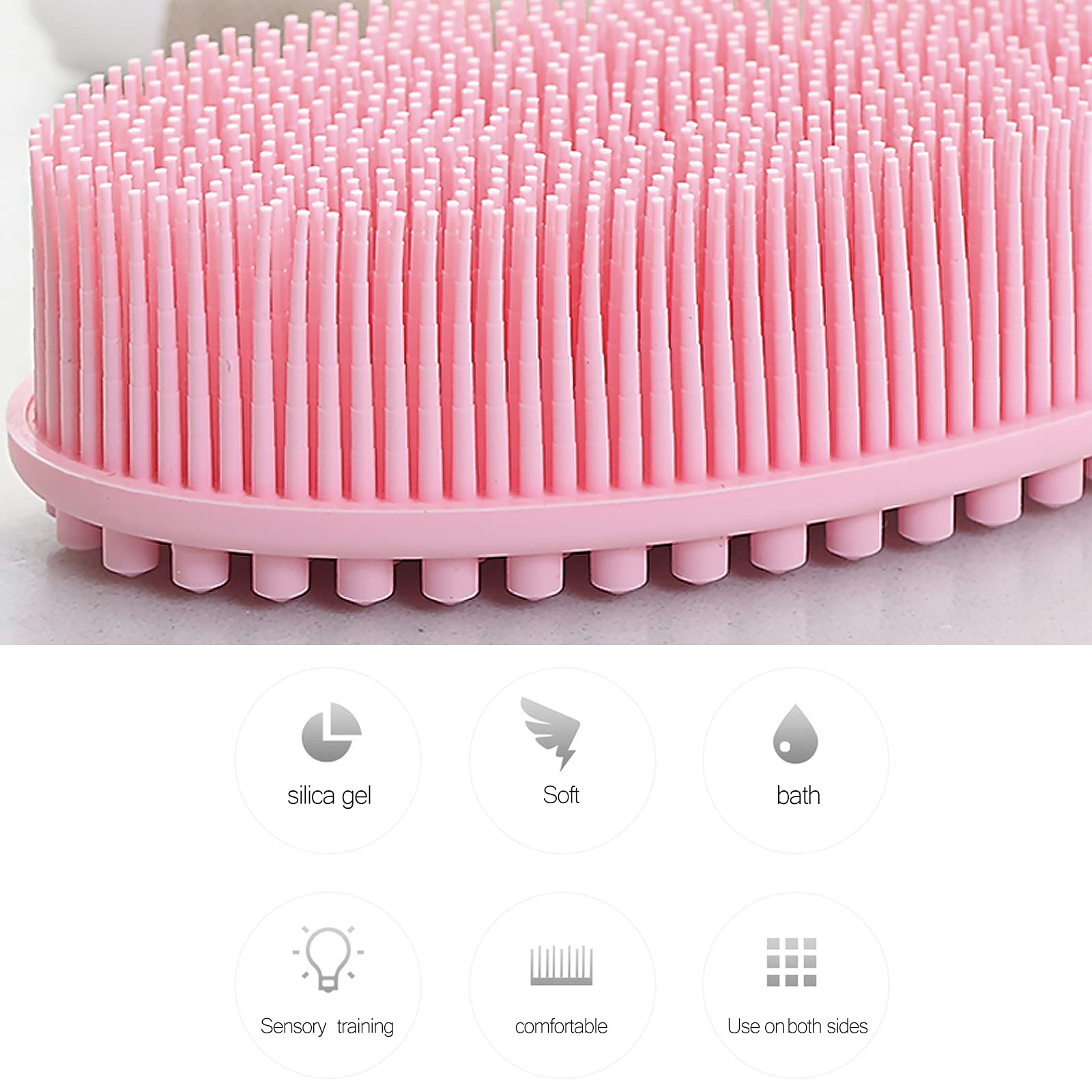 2 Pack Silicone Bath Brushes - Exfoliating Body Scrubbers for Deep Cleansing, Soft Massage & Skin Care - Premium Bath Accessories for Shower, Spa & Relaxation at Home