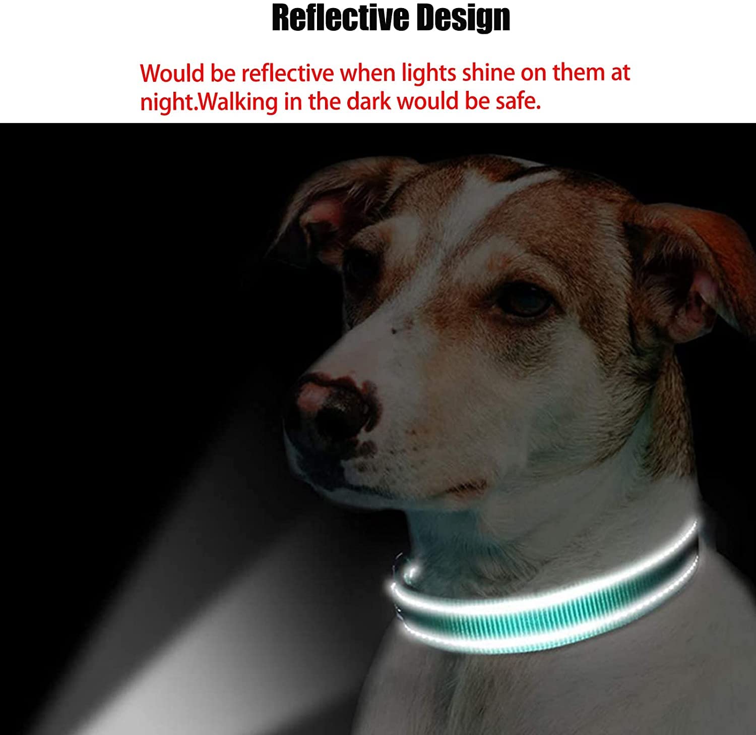 Reflective Dog Collar - Adjustable Neoprene Pet Collar with Quick Release Buckle | Ultra Soft, Breathable & Durable Design for Puppy, Small, Medium & Large Dogs | Perfect for Night Walks & Outdoor Adventures