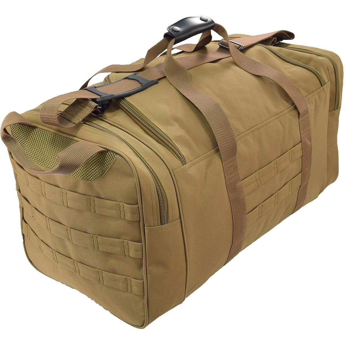 Flying Circle Goliad Large Backpack Duffel Bag - Waterproof Travel Gym Sports Carry On Luggage for Men & Women - Perfect for Workout, Camping, Hiking and Weekend Getaways