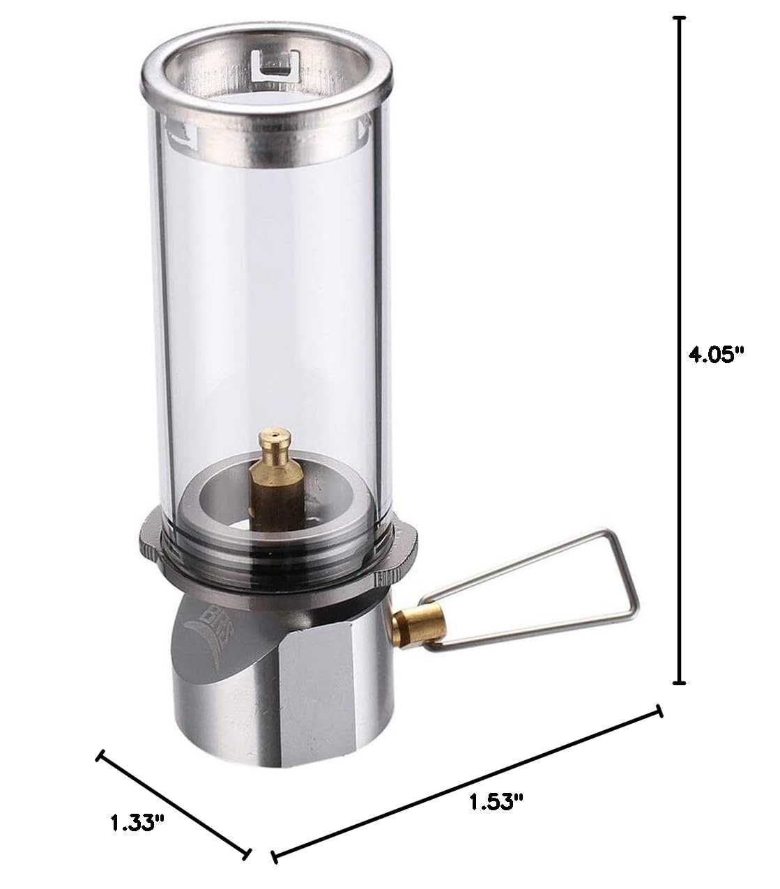 Portable Outdoor Butane Gas Lantern - Rechargeable Camping Light for Tent, Picnic, Hiking & Emergency Use - Durable Glass Mantle Candle Lamp with Windproof Design