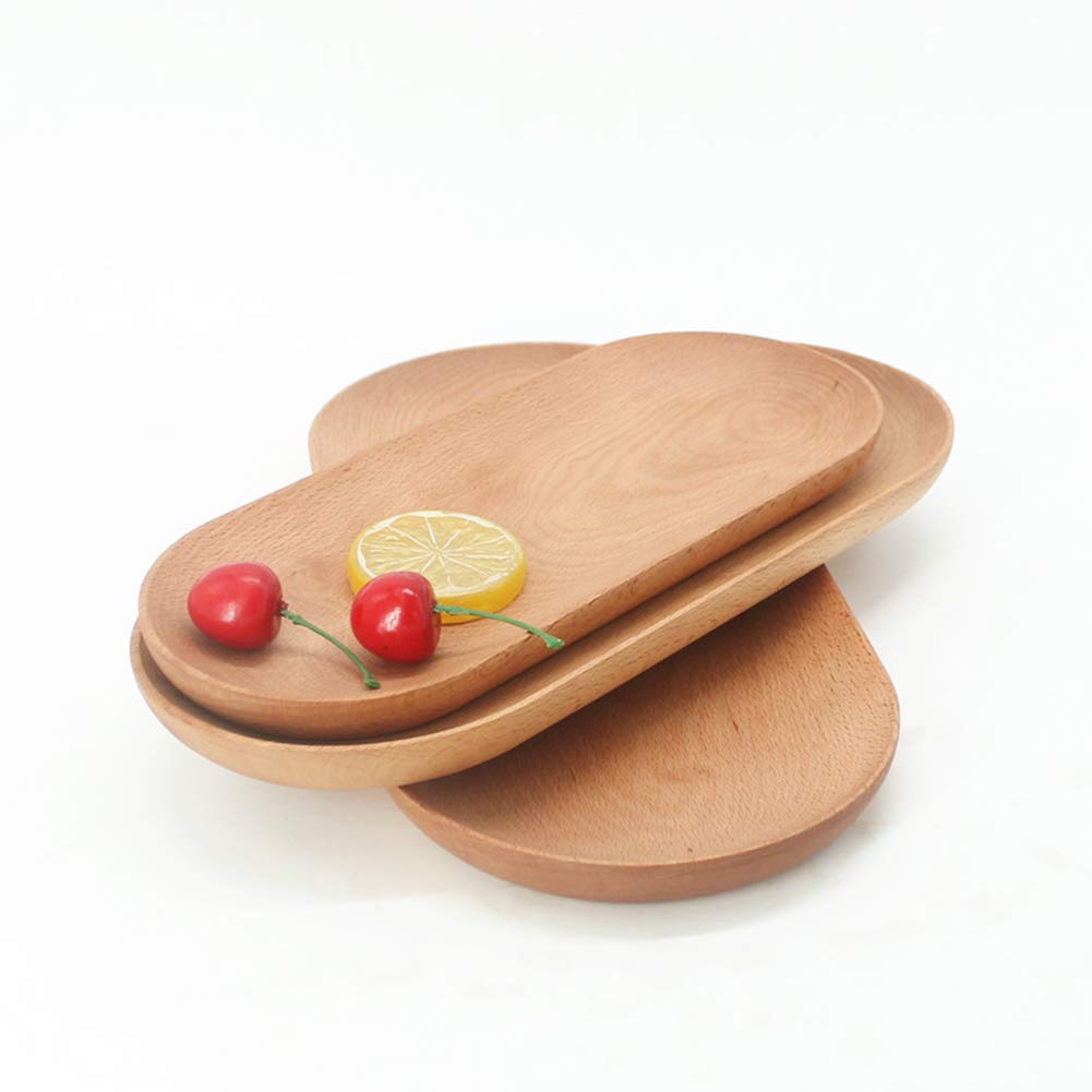 Non-Slip Wooden Serving Trays & Platters - Perfect for BBQ, Party Buffet, and Food Presentation - Durable and Stylish for Entertaining, Dining, and Home Decor