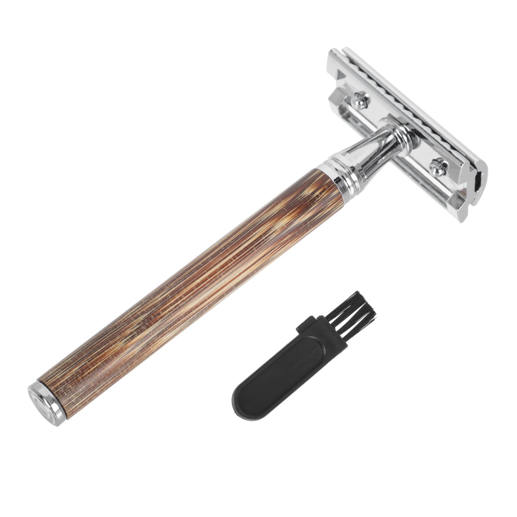 Vintage Style Double Sided Safety Razor with Classic Handle - Smooth Shaving Tool for Men, Barber Quality Manual Razor - Perfect for Home Shaving, Travel & Gift Giving