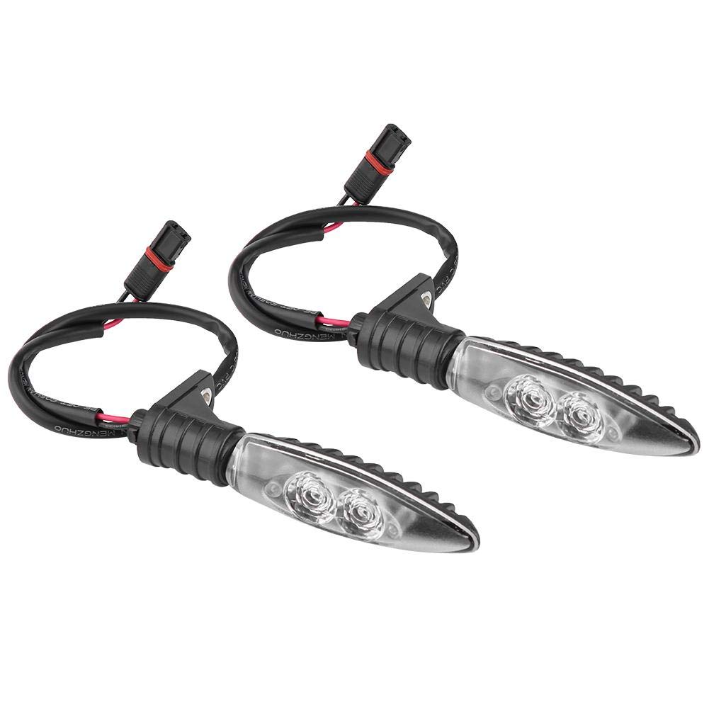 Suuonee LED Motorcycle Turn Signal Lights Kit - 1 Pair Amber Direction Indicator Lamps for BMW F800 (Front) - Waterproof & Durable for Street Riding & Commuting