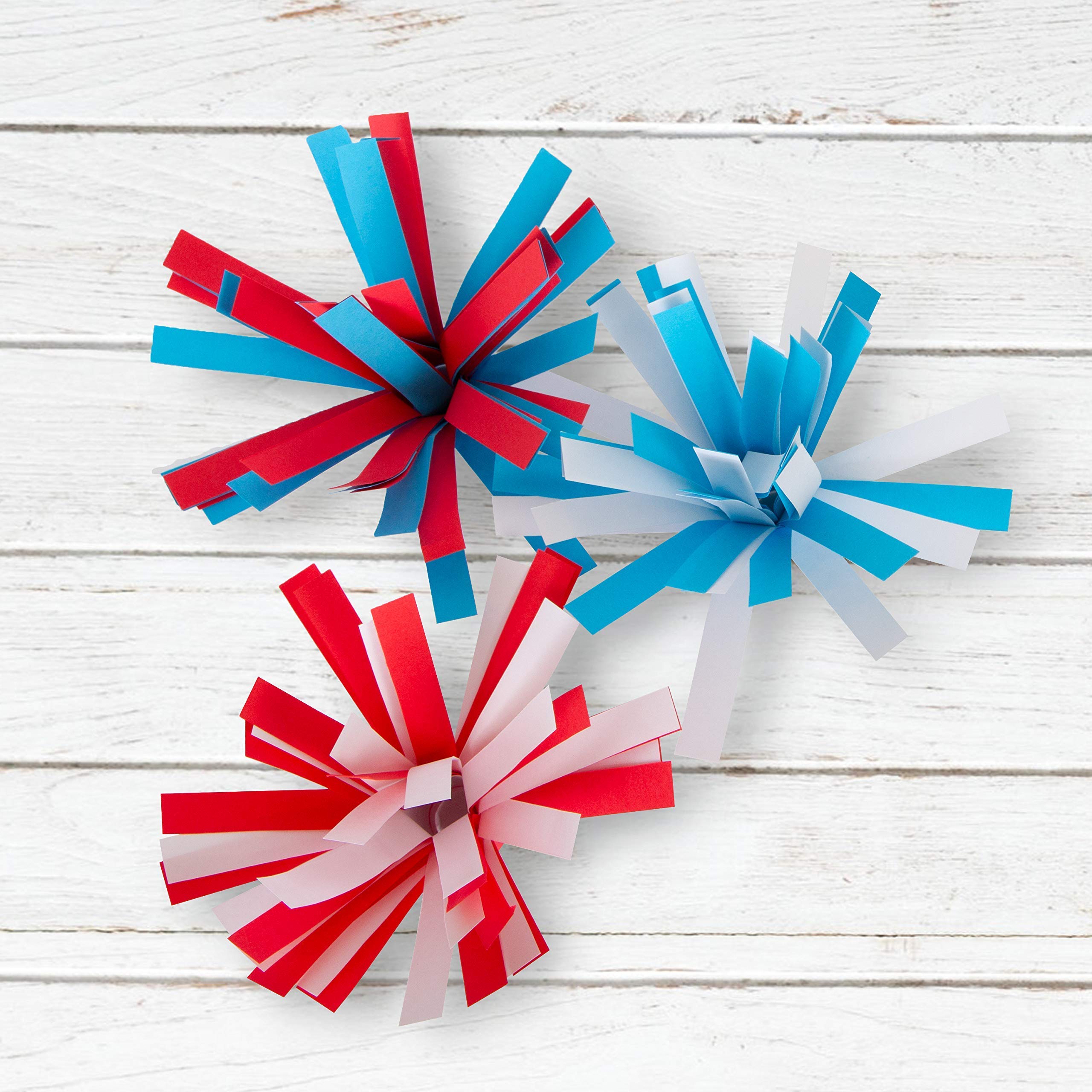 Premium Printworks Red, White, Blue & Sparkle Cardstock Paper - 8.5 x 11 Inches, 215 Sheets - Patriotic Scrapbooking, DIY Crafts, Holiday Decorations & Card Making Supplies
