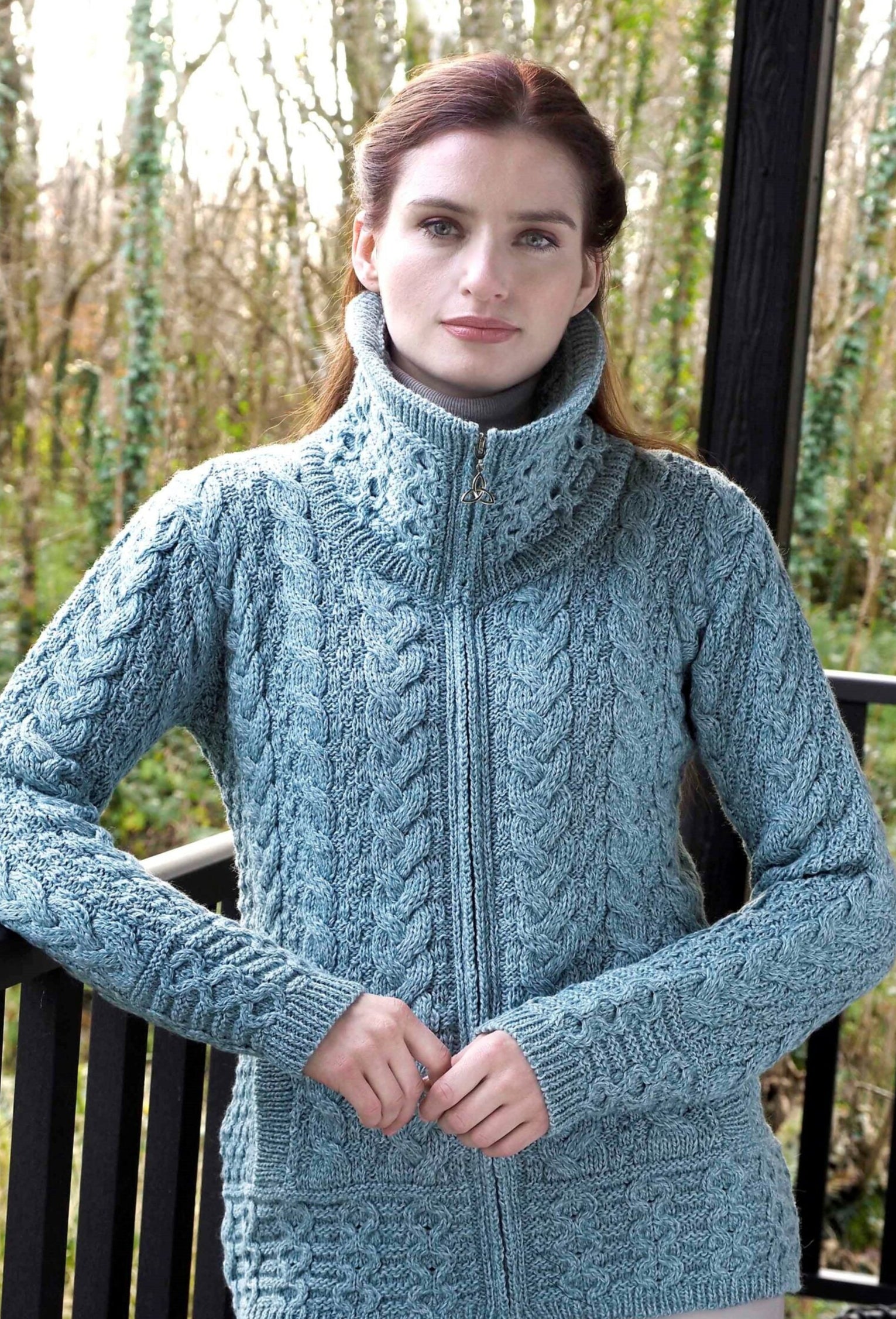 Louisburgh Double Collar Zip Cardigan for Men & Women | 2 Color Options | Casual & Office Wear | Lightweight Knit Sweater for Fall & Winter