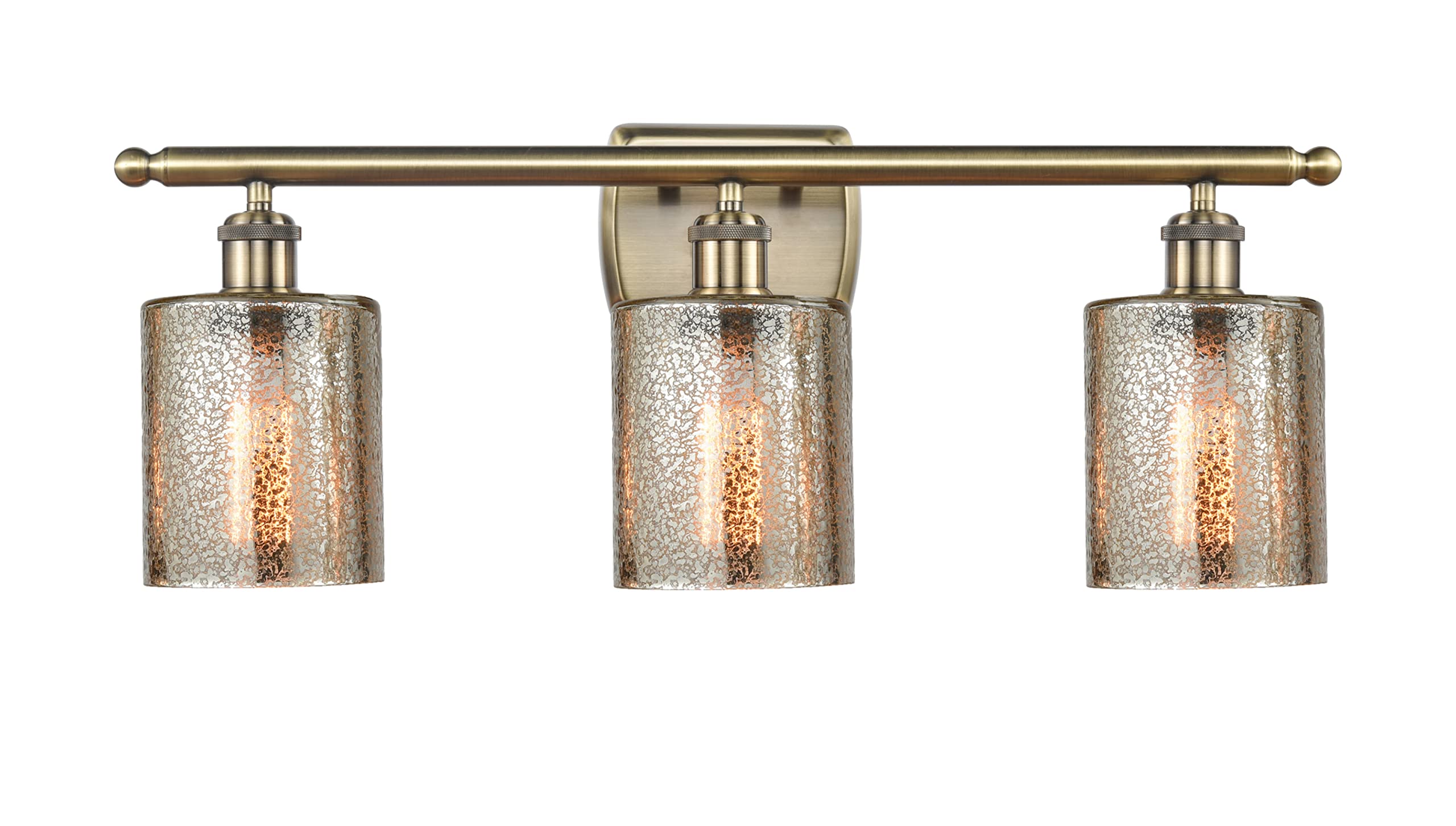 Ballston Collection 3-Light Bathroom Vanity Fixture - Innovations 516-3W-AB-G116 - Modern LED Bathroom Lighting for Vanity Mirror - Perfect for Master Bath, Guest Bath & Powder Room Makeovers