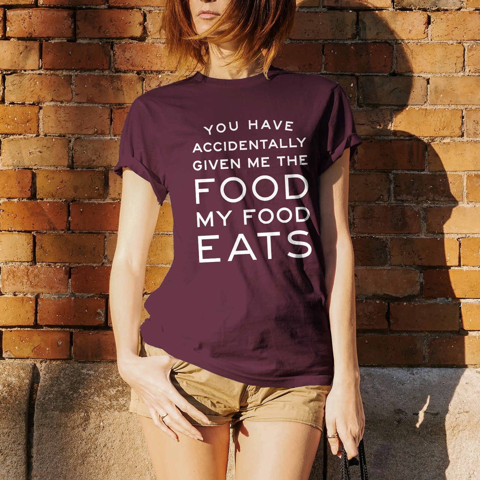 Funny Ron Swanson Quote T-Shirt - 'You Have Accidentally Given Me Food My Food Eats' | Pop Culture Humor Gift for Parks and Rec Fans | Perfect for TV Show Marathons, Office Casual & Fan Conventions
