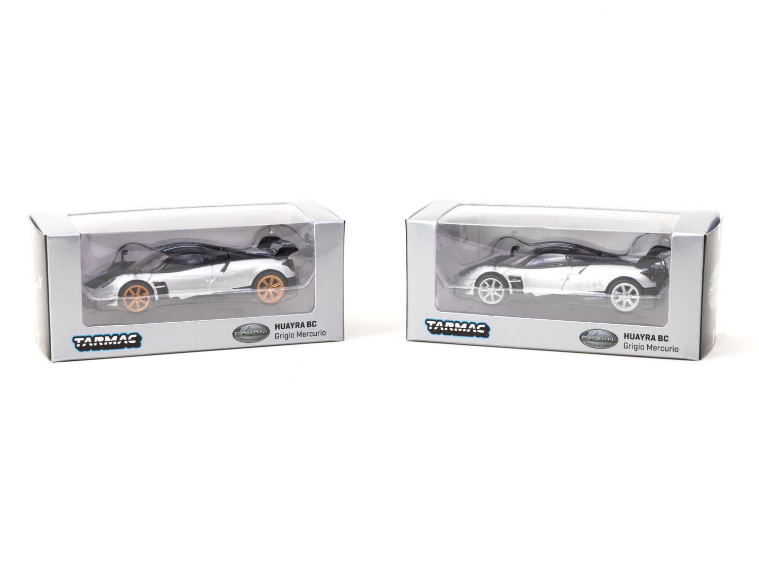 Tarmac Works 1/64 Pagani Huayra BC Grigio Mercurio Diecast Model Car - Premium Collectible for Car Enthusiasts - Perfect for Display, Gifts, and Racing Collections