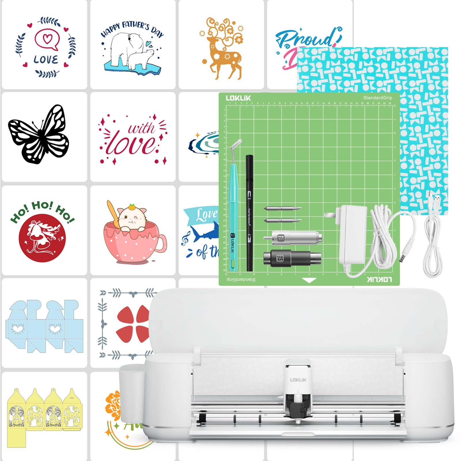 LOKLiK iCraft by HTVRONT 5-in-1 Vinyl Cutter Machine with 5X Cutting Force - 13