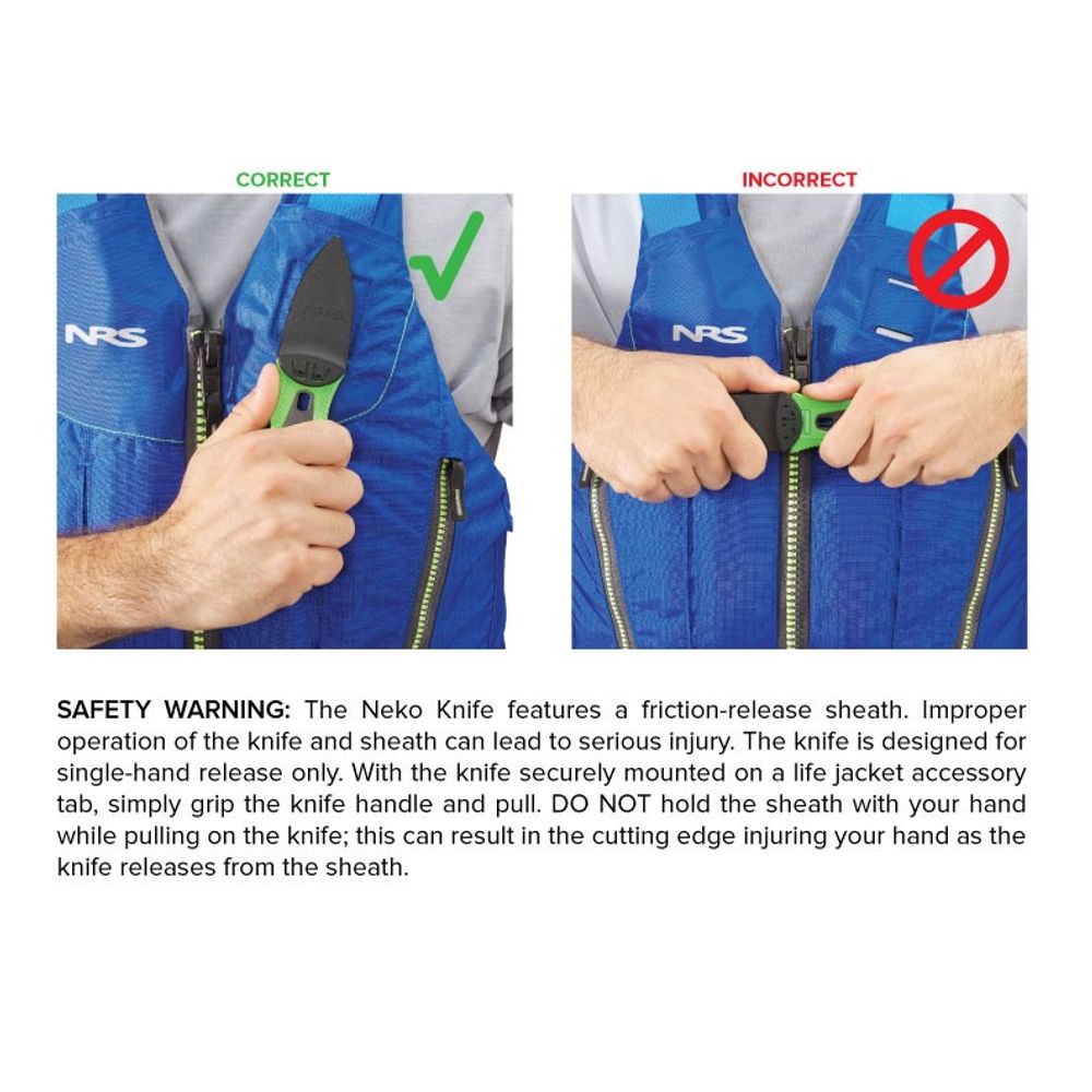 NRS Neko Knife - High-Quality Fishing Fillet Knife with Non-Slip Grip - Perfect for Camping, Boating, and Outdoor Cooking Adventures