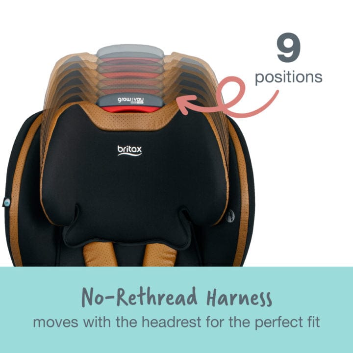 Britax Grow With You Clicktight Booster Car Seat - Safe & Adjustable for Kids 3-12 Years - Perfect for School, Travel & Family Road Trips