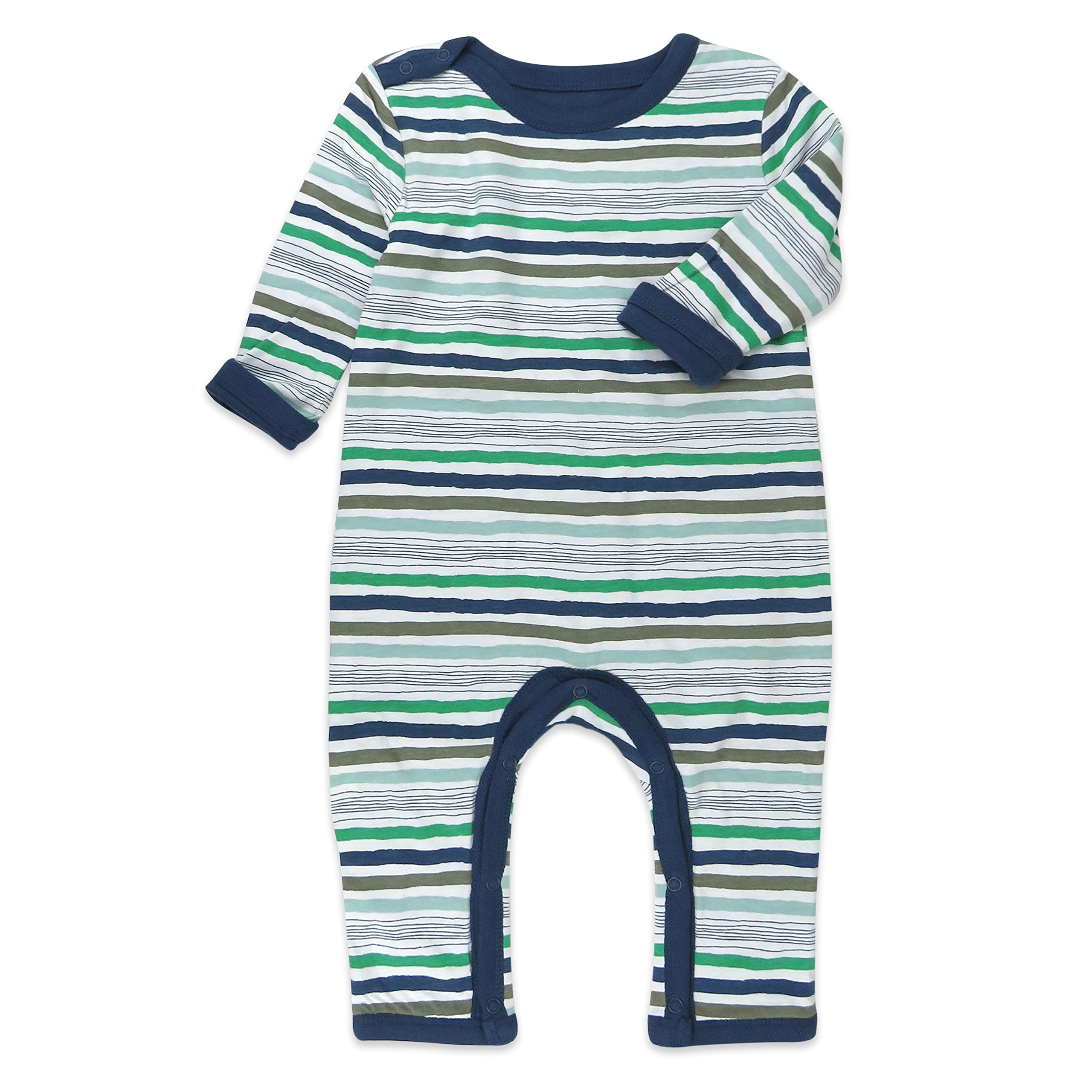 HonestBaby Unisex Baby Reversible Coverall - Organic Cotton Jumpsuit for Boys & Girls | Soft & Comfortable for Playtime, Daycare & Outdoor Adventures