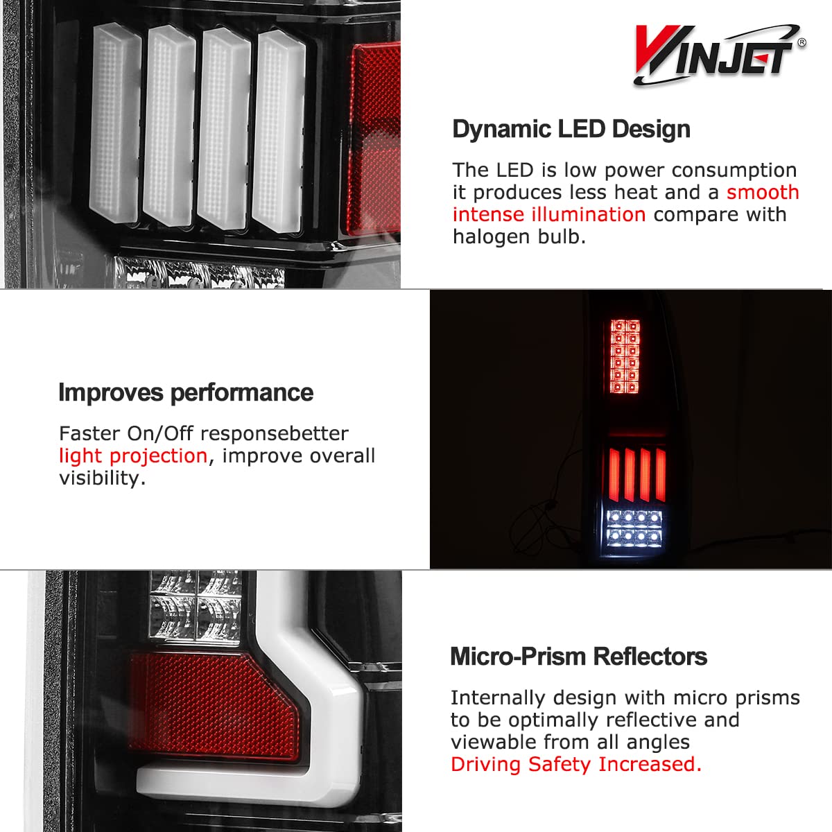 Winjet LED Tail Lights Assembly for 1999-2006 Chevy Silverado & 1999-2003 GMC Sierra - DRL, Turn Signal & Brake Running Lights (Clear Lens, 1 Pair Left+Right) - Perfect for Off-Roading & Night Driving
