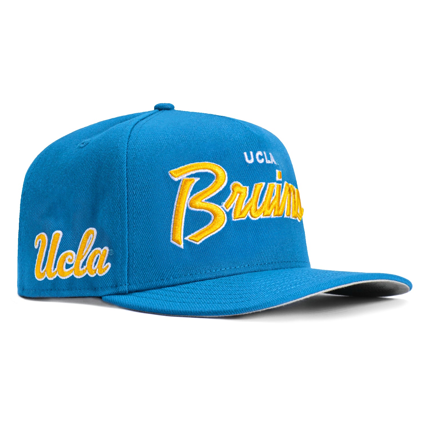 New Era 9Fifty A-Frame UCLA Bruins Logo Patch Snapback Hat - Light Blue | Official NCAA Baseball Cap for Men & Women | Perfect for Game Day, Sports Events & Streetwear Fashion