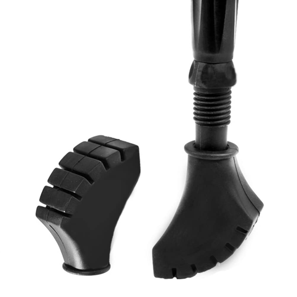 **iFundom 6-Piece Skiing & Hiking Accessories Set – Trekking Pole Rubber Feet Tips, Snow Baskets, Replacement Parts for Hiking Sticks (Black) – Perfect for Winter Sports, Mountain Climbing & Outdoor Adventures**