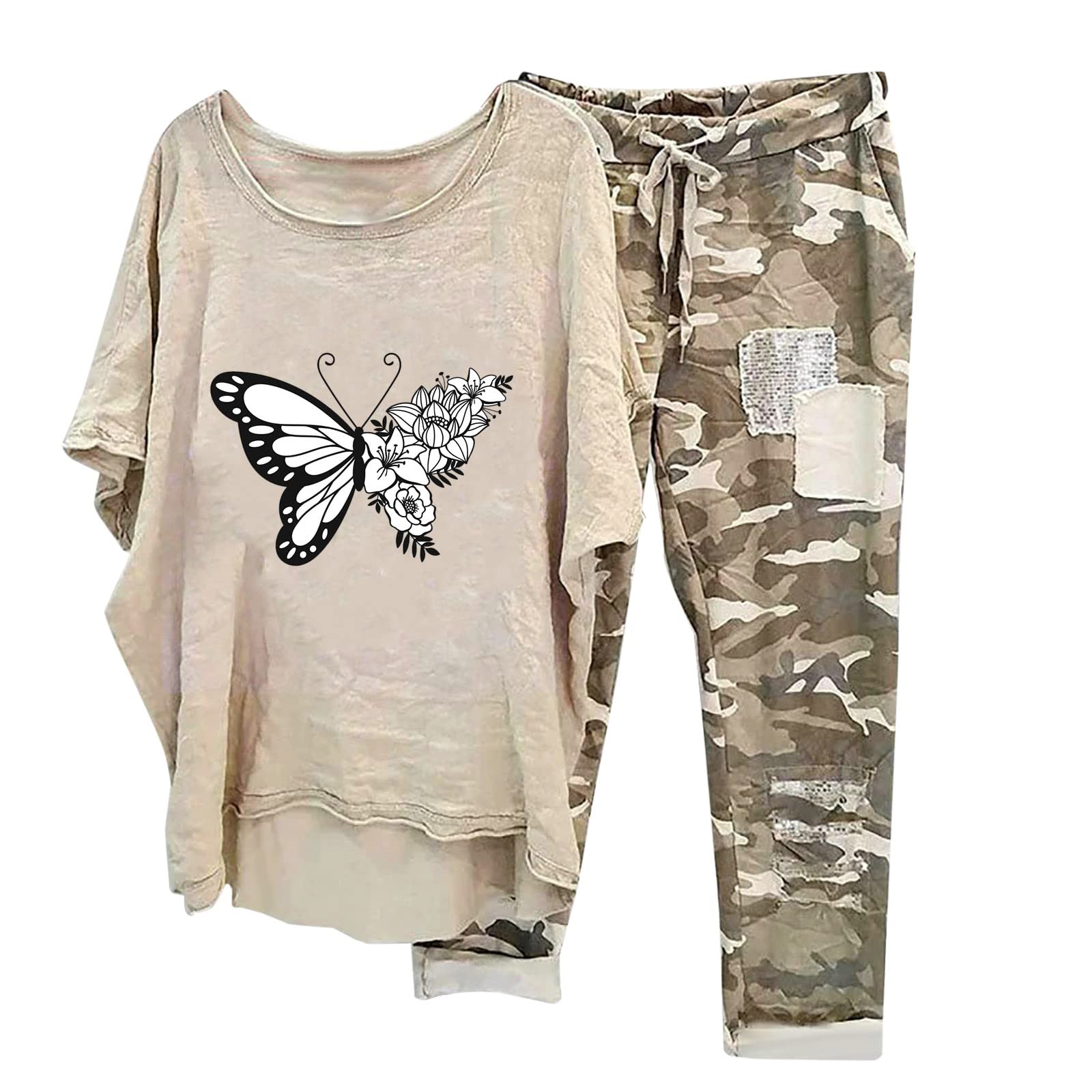 Oelaio Women's Summer Vacation Outfits - Satin 2 Piece Sets, Casual & Sexy Sweatsuits for Beach, Travel & Date Night