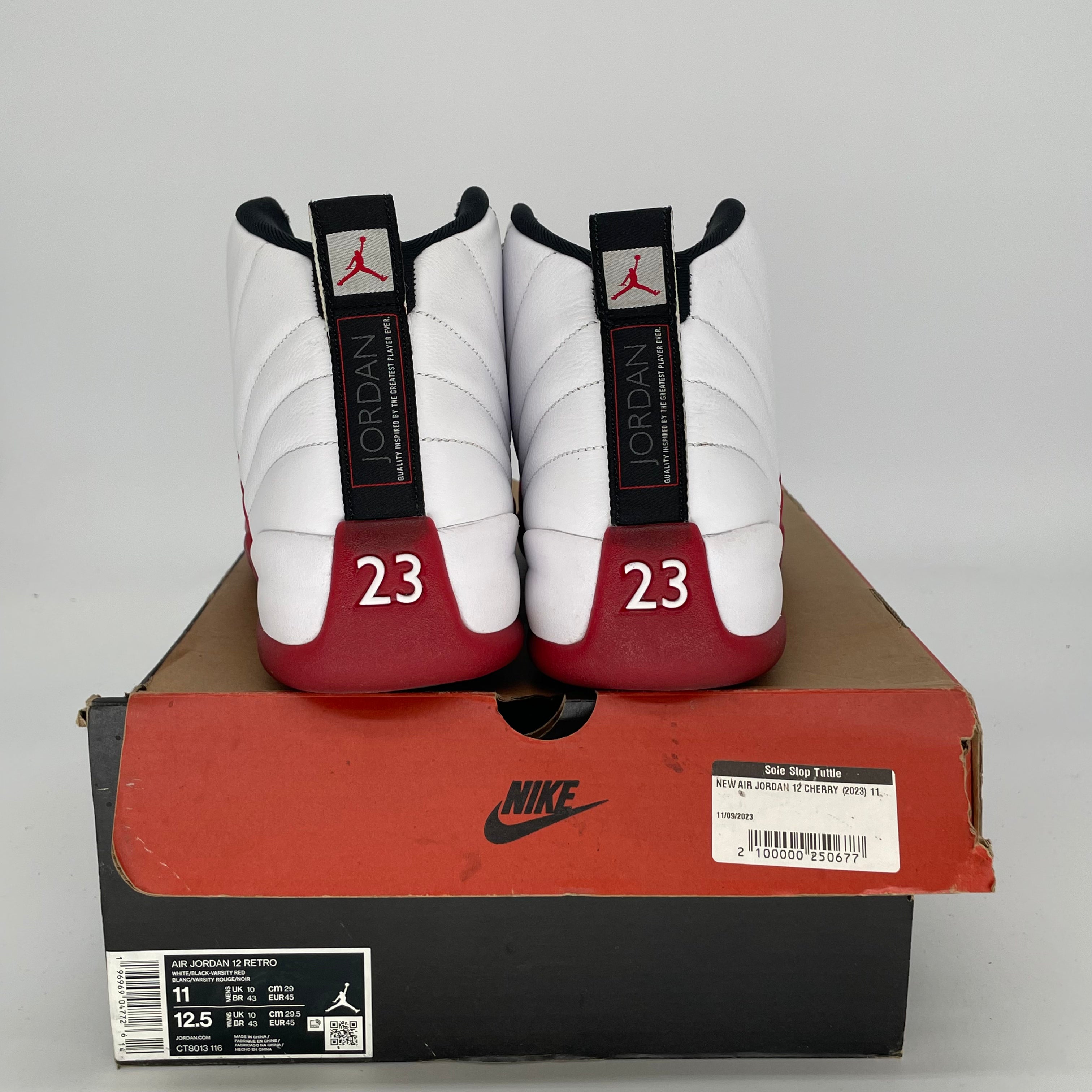 Original Title: AIR JORDAN 12 CHERRY SIZE 11/12.5W CT8013 116   Optimized Title: Air Jordan 12 Retro 