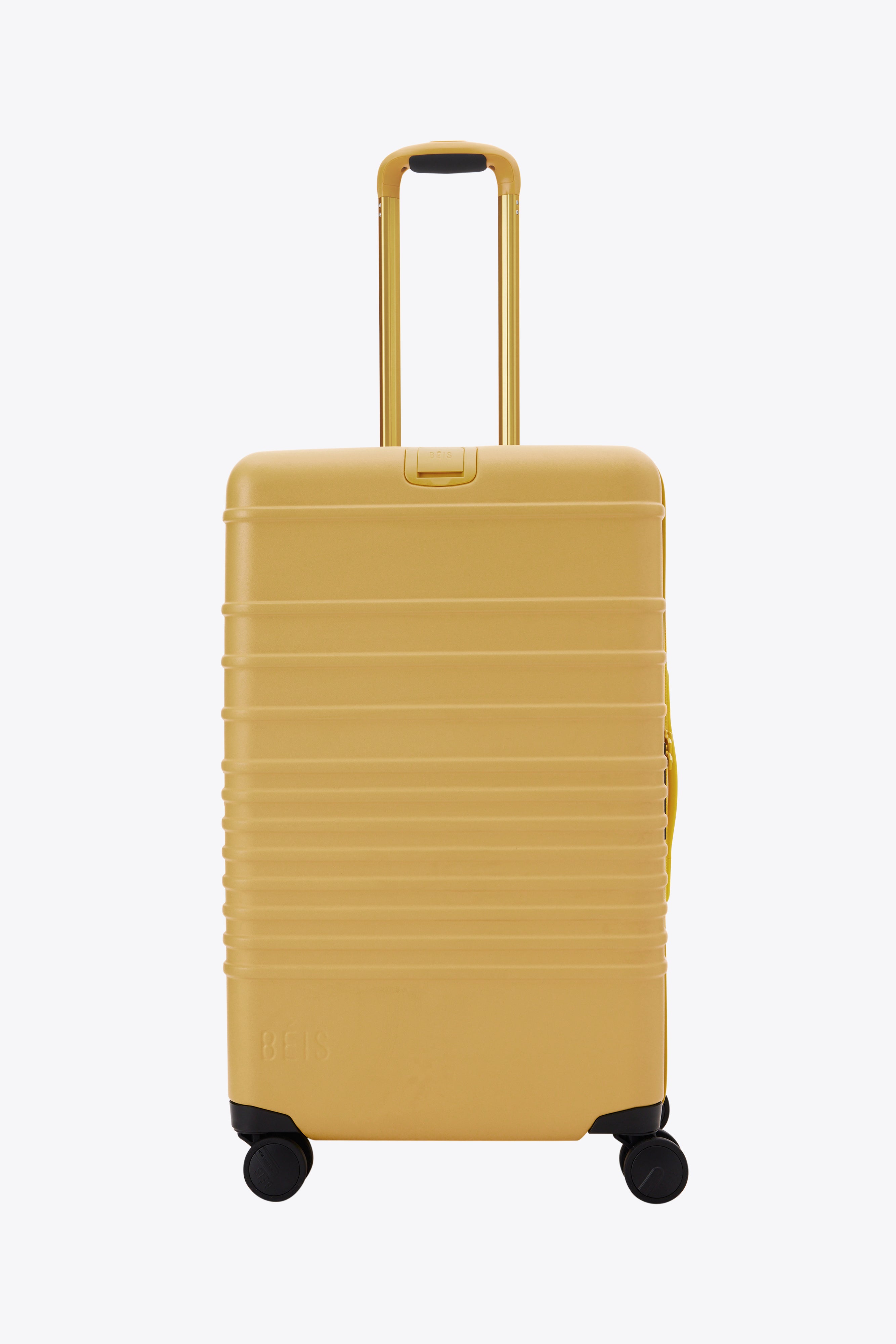 Honey Medium Check-In Roller Luggage - Lightweight Expandable Spinner Suitcase for Travel, Business Trips & Weekend Getaways
