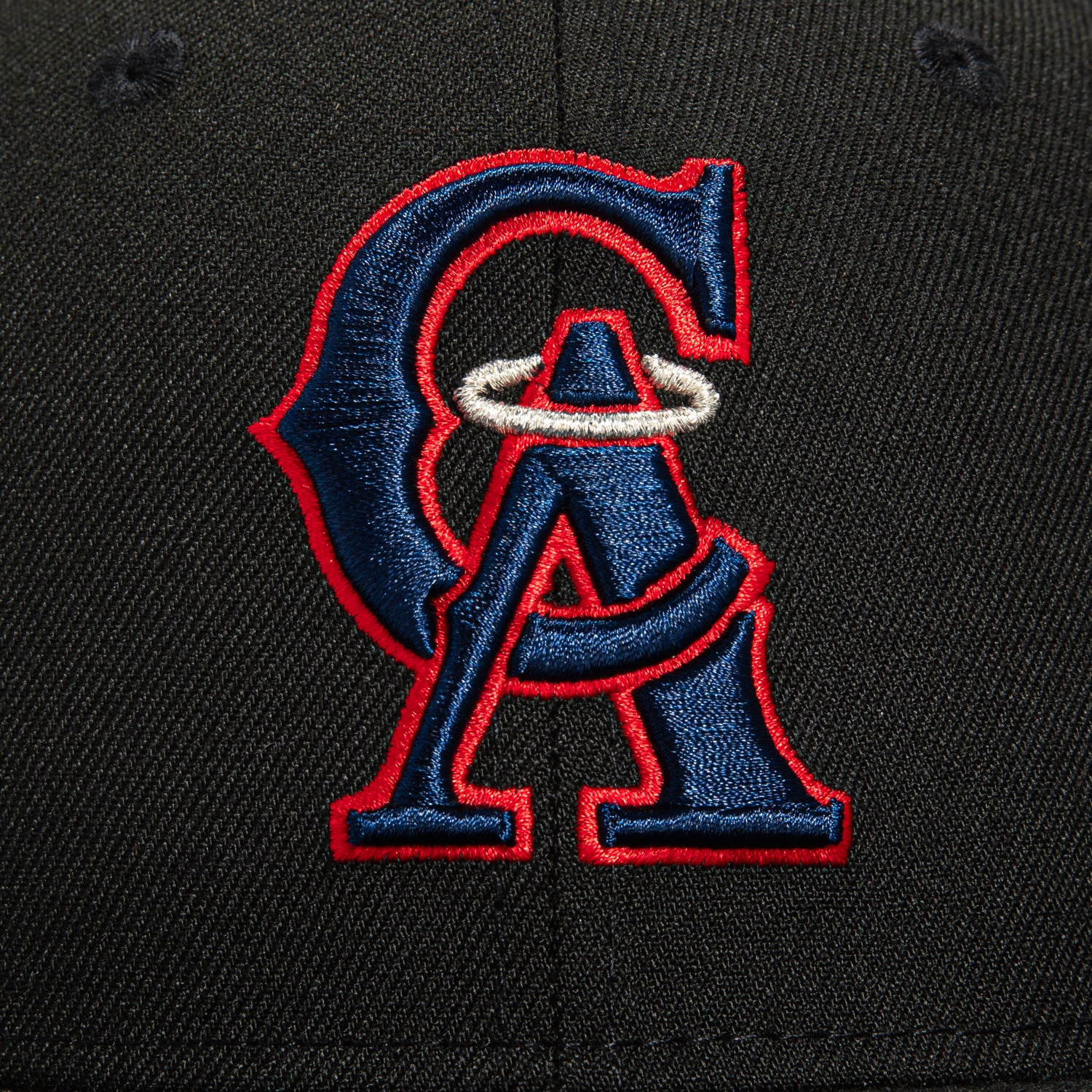 New Era 59Fifty Black Los Angeles Angels 50th Anniversary Patch Snapback Hat - Official MLB Baseball Cap for Men & Women - Perfect for Games, Collecting & Streetwear Fashion