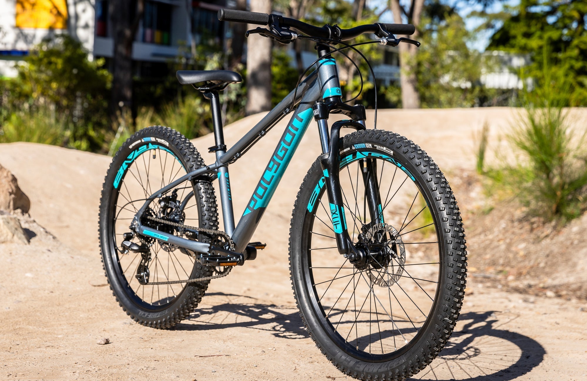 Polygon Premier 24 XC Disc Kids Mountain Bike - 24 Inch Wheels, Lightweight Aluminum Frame, Disc Brakes - Perfect for Trail Riding, Off-Road Adventures & Kids Cycling