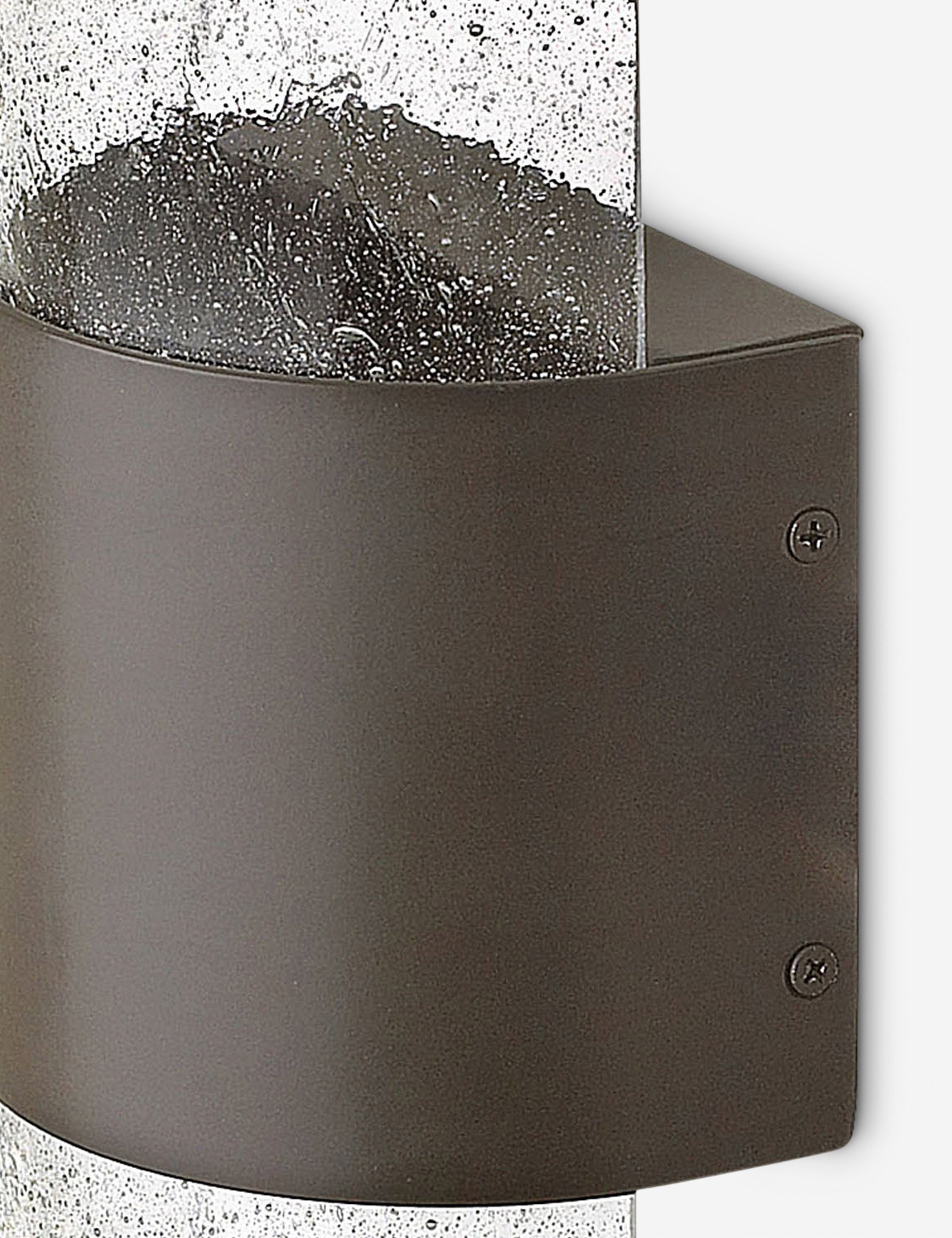 Dallas Outdoor Wall Sconce Light Fixture - Weatherproof Exterior Lighting for Porch, Patio & Garden - Black Metal Outdoor Wall Lamp with Clear Glass Shade