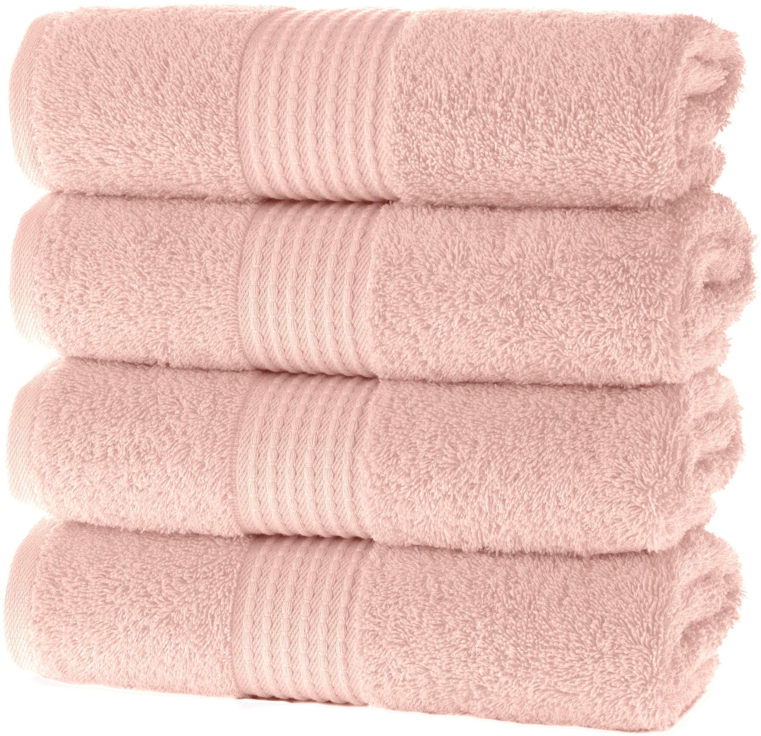 MAURA Soft & Absorbent Bathroom Hand Towels with Hanging Hook Loops - 16