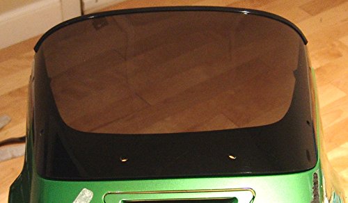Kawasaki ZRX1100 ZRX1200 99-05 Replacement Windshield - Black Glass Front Windscreen for Motorcycle - Perfect for Highway Riding and Wind Protection