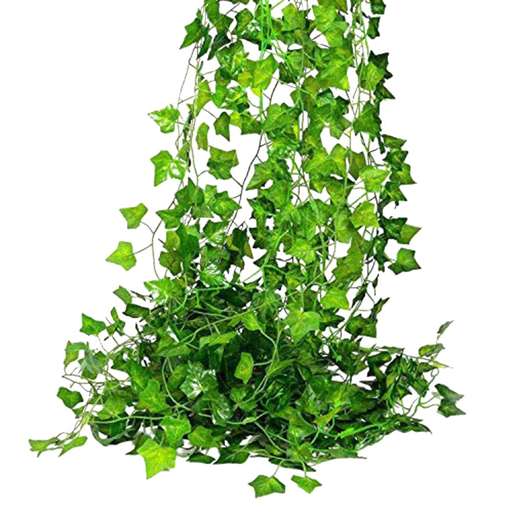 Academyus 12Pcs Artificial Sweet Potato Vine Leaves - Realistic Hanging Greenery for Wedding Decor, Garden Party, Home & Wall Decoration - Perfect for Indoor/Outdoor Use