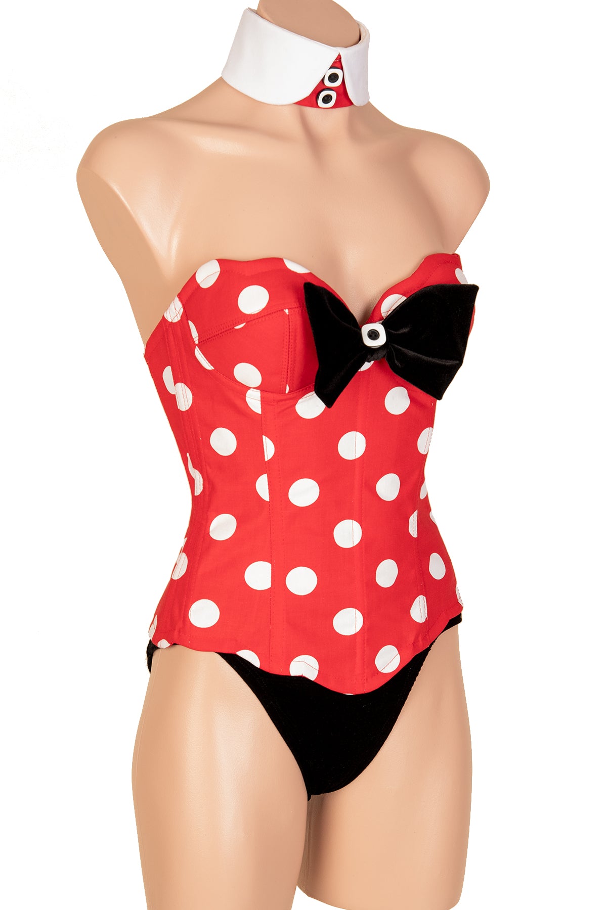 Mousie Strapless Corset for Women - Sexy Bustier Lingerie Top with Push Up & Boning - Perfect for Valentine's Day, Boudoir, Bridal, and Special Occasions
