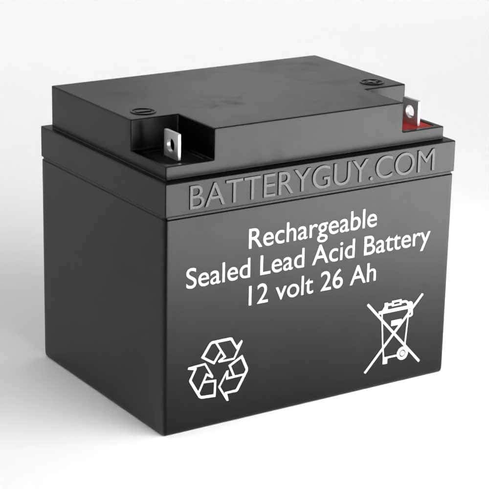 Replacement FP12240D 12V 26Ah SLA Rechargeable Battery - Compatible with BatteryGuy Brand (Pack of 7) - Perfect for UPS Backup, Emergency Lighting & Power Wheels