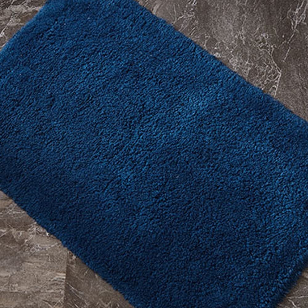 Premium Non-Slip Bath Mat - Ultra Soft Hotel Quality Shaggy Bathroom Rug, Super Absorbent & Machine Washable Shower Floor Mat (17x24 Inches, Royal Blue) - Perfect for Bathrooms, Showers & Spa-Like Home Decor