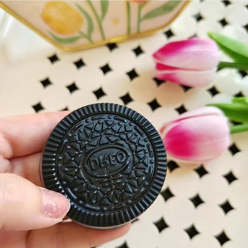 Ultra-Soft Pink & Blue Oreo Squishy Stress Relief Toy - Taba Squishy Oreo Biscuit with Cream Sandwich Design - Perfect for Birthday Parties, Office Desk Decor, and Anxiety Relief - Fun Sensory Fidget Toy for Kids & Adults
