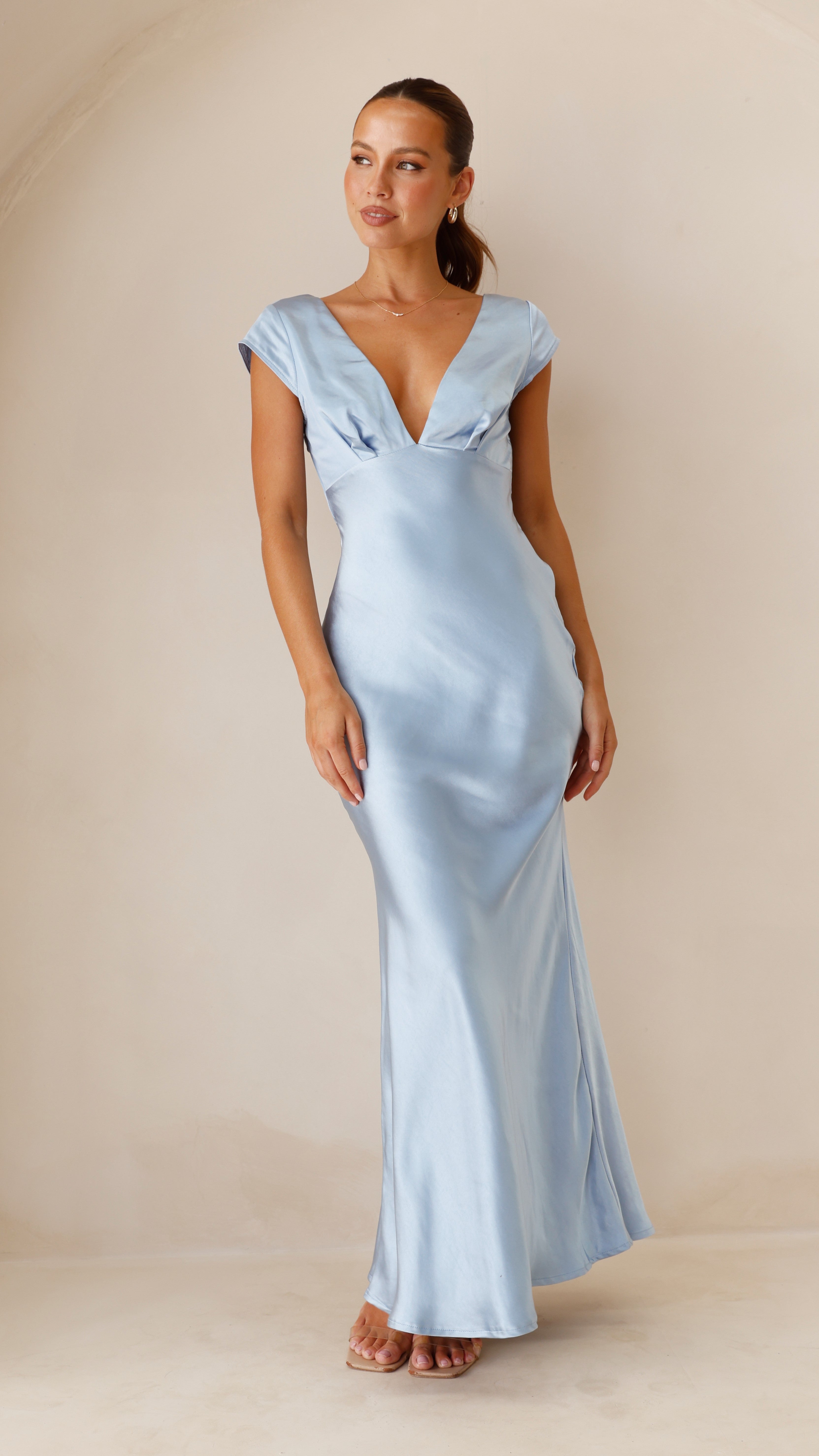 Amelia Maxi Dress for Women - Flowy Long Summer Dress in Blue | Perfect for Beach, Vacation & Casual Wear