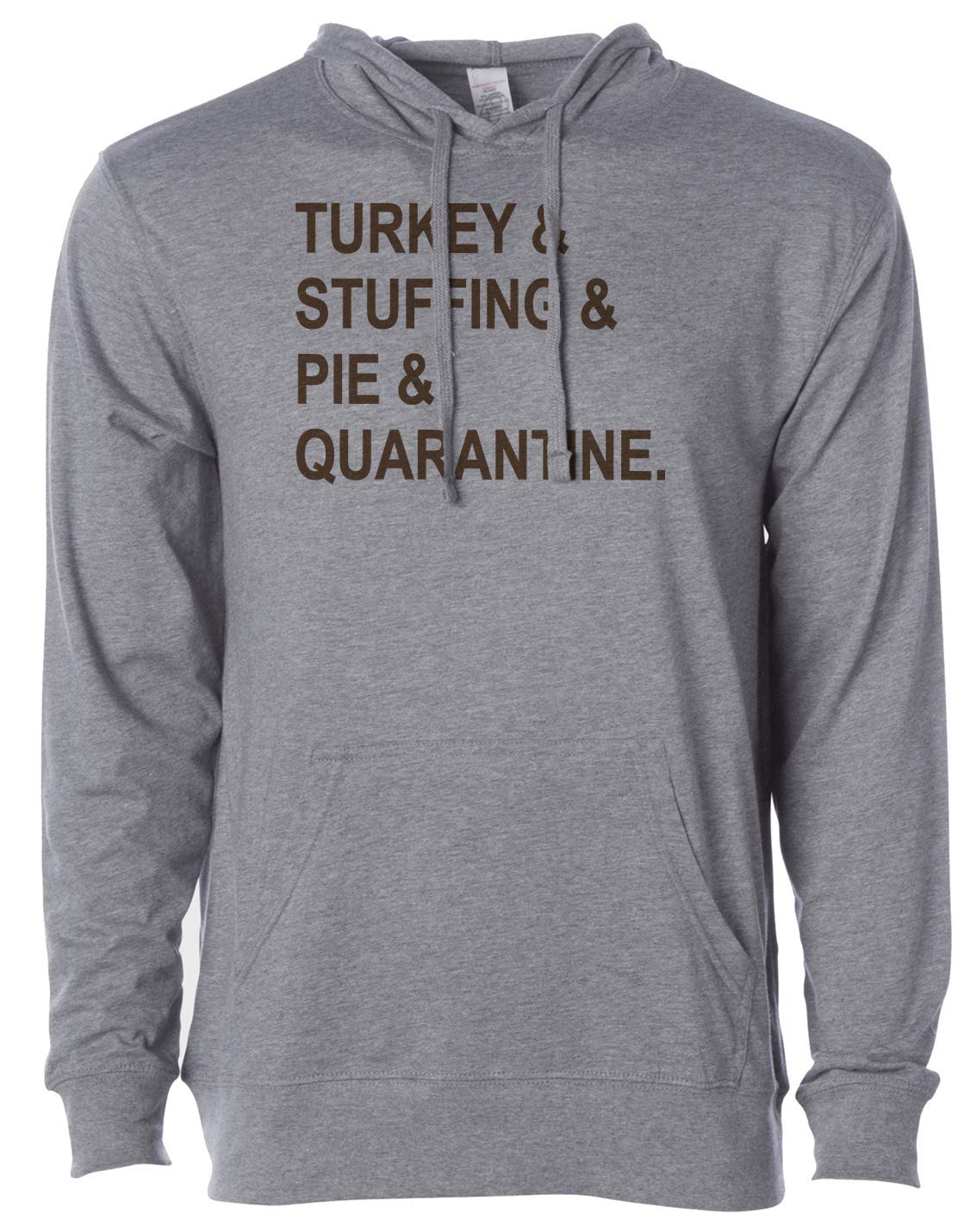 7 ate 9 Apparel Unisex Adult Thanksgiving T-Shirt - Turkey, Stuffing & Pie Graphic Tee - Funny Quarantine Shirt for Friendsgiving & Holiday Gatherings