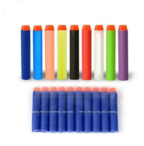 Soft Foam Full Length Dart Refill Bullets 72x13mm - Safe Toy Darts for Nerf Guns & Dart Blasters - Perfect for Kids Outdoor Games, Target Practice & Family Fun Activities
