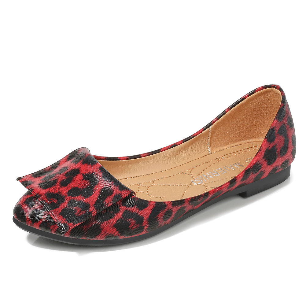 Women's Leopard Print Casual Loafers - Comfortable Slip-On Shoes for Women | Perfect for Work, Travel & Everyday Wear