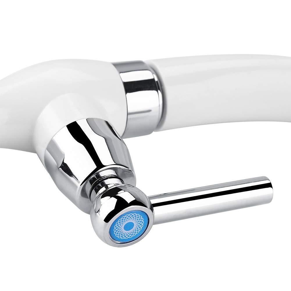 ABS Plastic Cold Water Faucet, Single Handle Straight Inlet G1/2 Thread Sink Accessory for Kitchen Bathroom - Perfect for Home, Garden & Outdoor Use